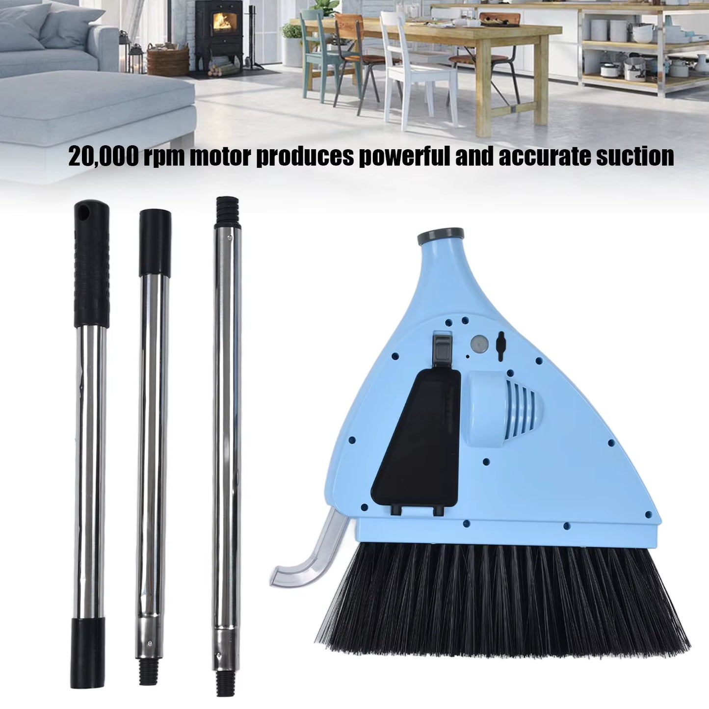 2 in 1 Vacuum Broom 