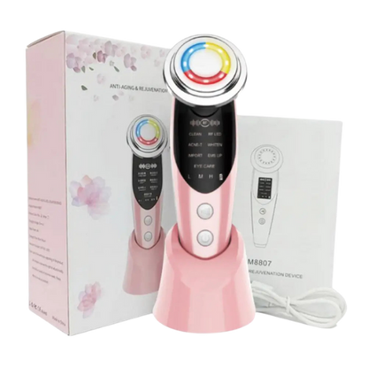 Facial Radio frequency Emitter Promotes Collagen Production Portable Age-Defying Easy to Use Wrinkle Reduction Skin Care