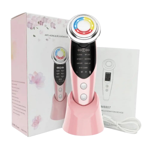 Facial Radio frequency Emitter Promotes Collagen Production Portable Age-Defying Easy to Use Wrinkle Reduction Skin Care