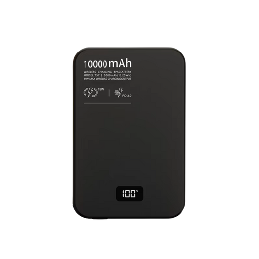 10000Mah Portable Wireless Power Bank with LED Digital Display Mag Safe