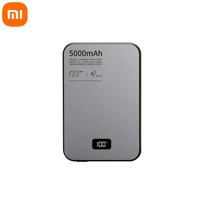 10000Mah Portable Wireless Power Bank with LED Digital Display Mag Safe