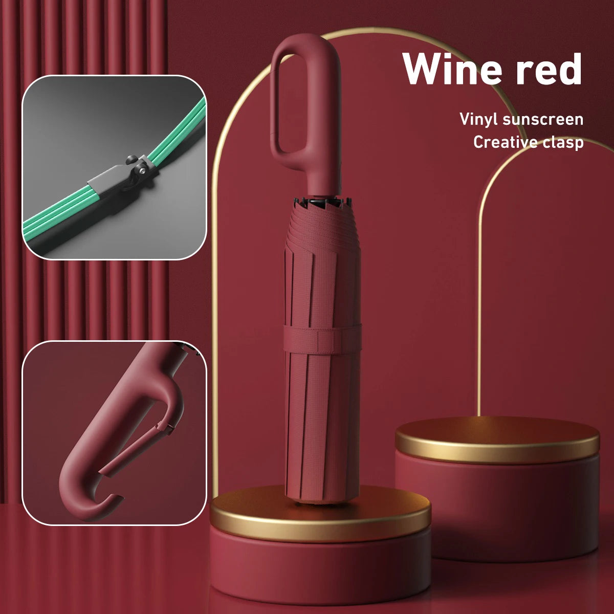 Automatic Open/Close Windproof Umbrella