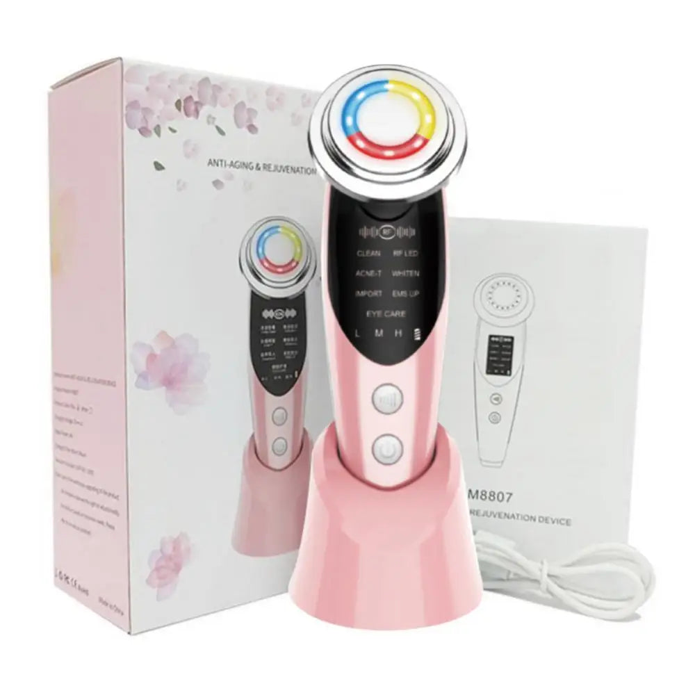 Facial Radio frequency Emitter Promotes Collagen Production Portable Age-Defying Easy to Use Wrinkle Reduction Skin Care