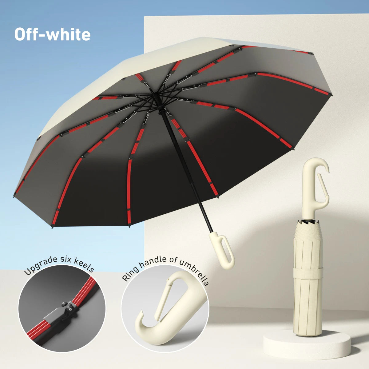 Automatic Open/Close Windproof Umbrella