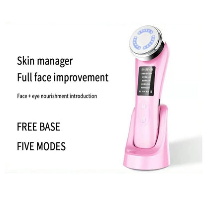 Facial Radio frequency Emitter Promotes Collagen Production Portable Age-Defying Easy to Use Wrinkle Reduction Skin Care