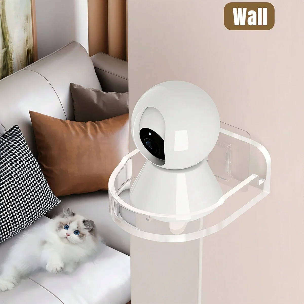 Universal Non-Drilling Wall Mount for Cameras and much more- Durable and Space-Saving Storage Holder