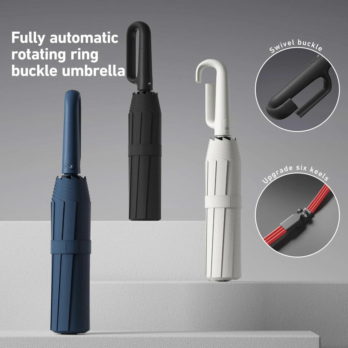 Automatic Open/Close Windproof Umbrella