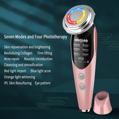 Facial Radio frequency Emitter Promotes Collagen Production Portable Age-Defying Easy to Use Wrinkle Reduction Skin Care