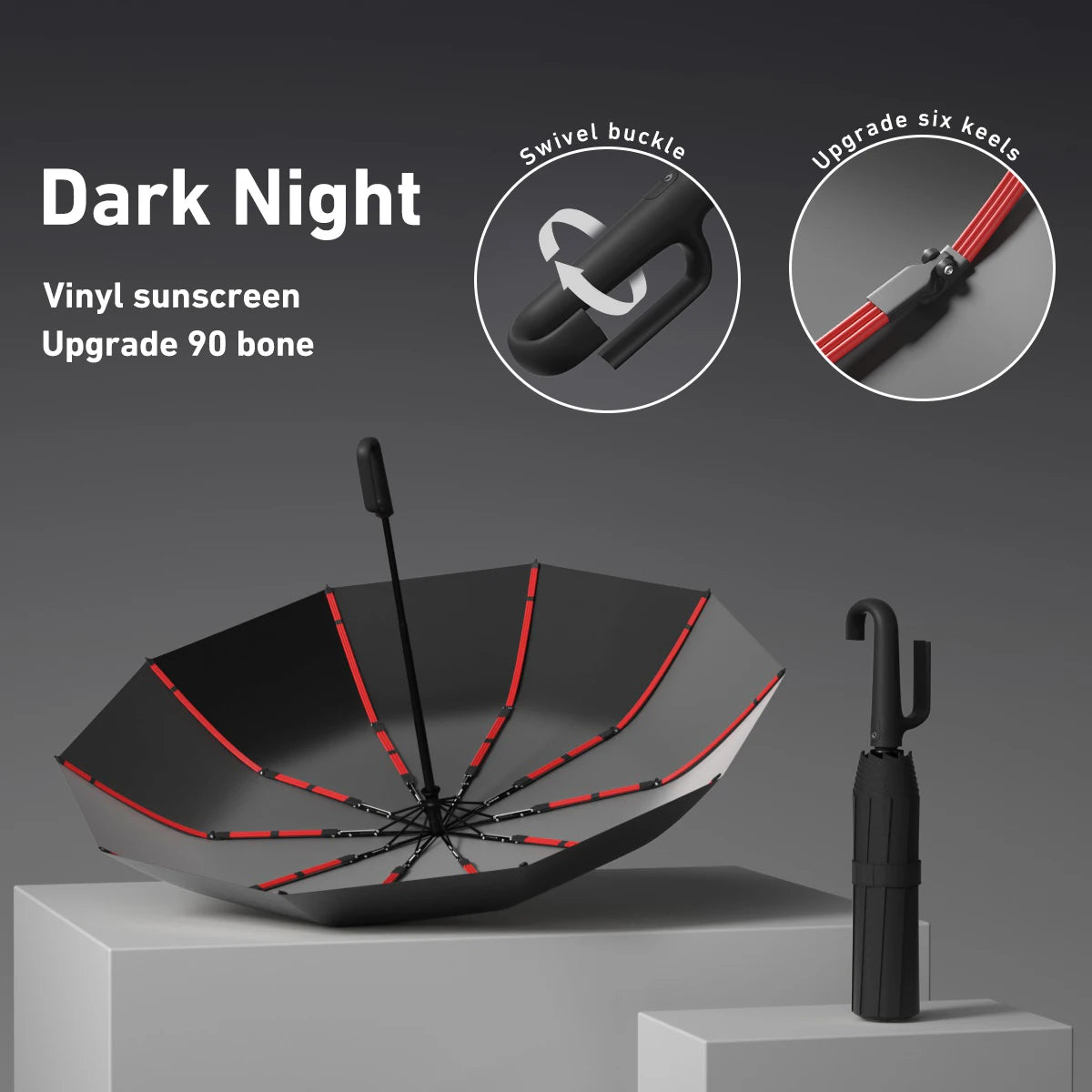 Automatic Open/Close Windproof Umbrella