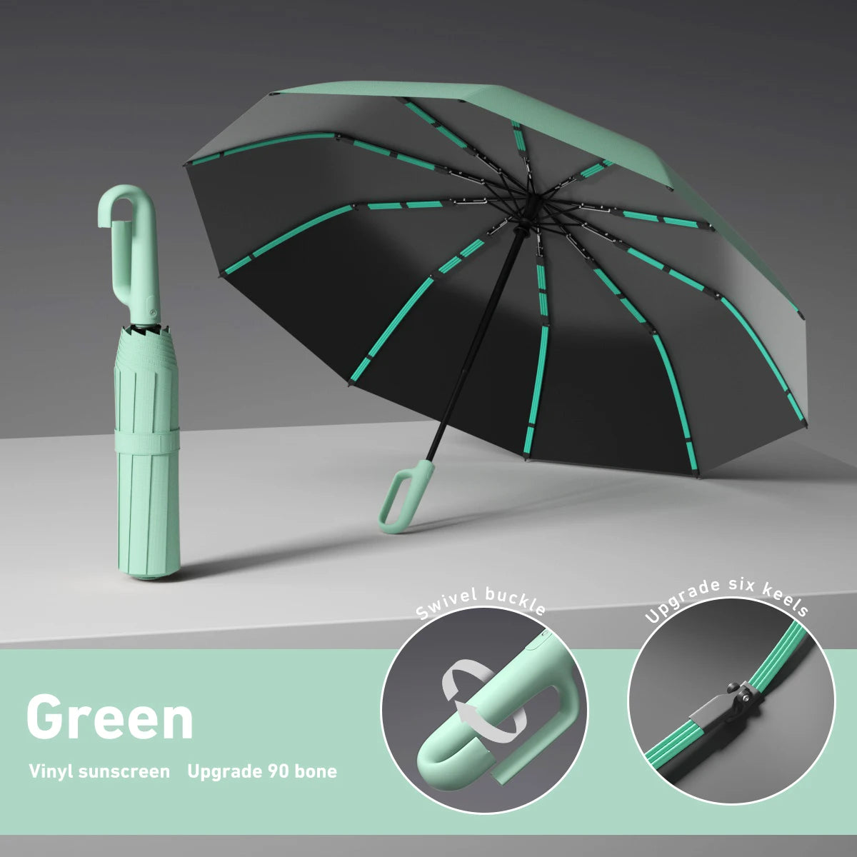 Automatic Open/Close Windproof Umbrella