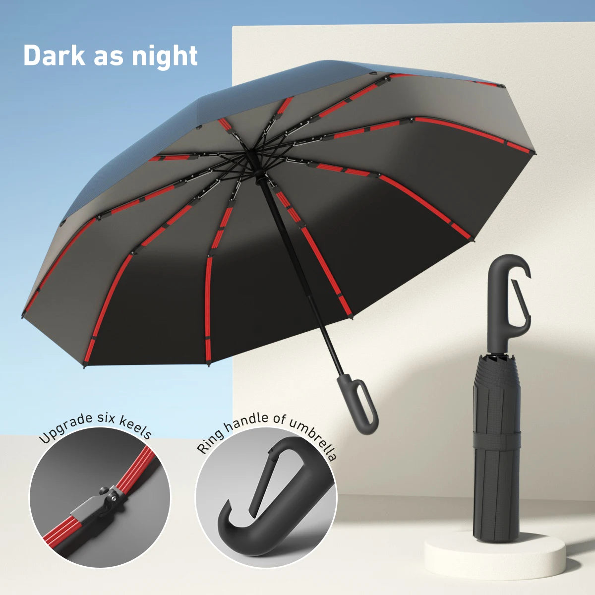 Automatic Open/Close Windproof Umbrella