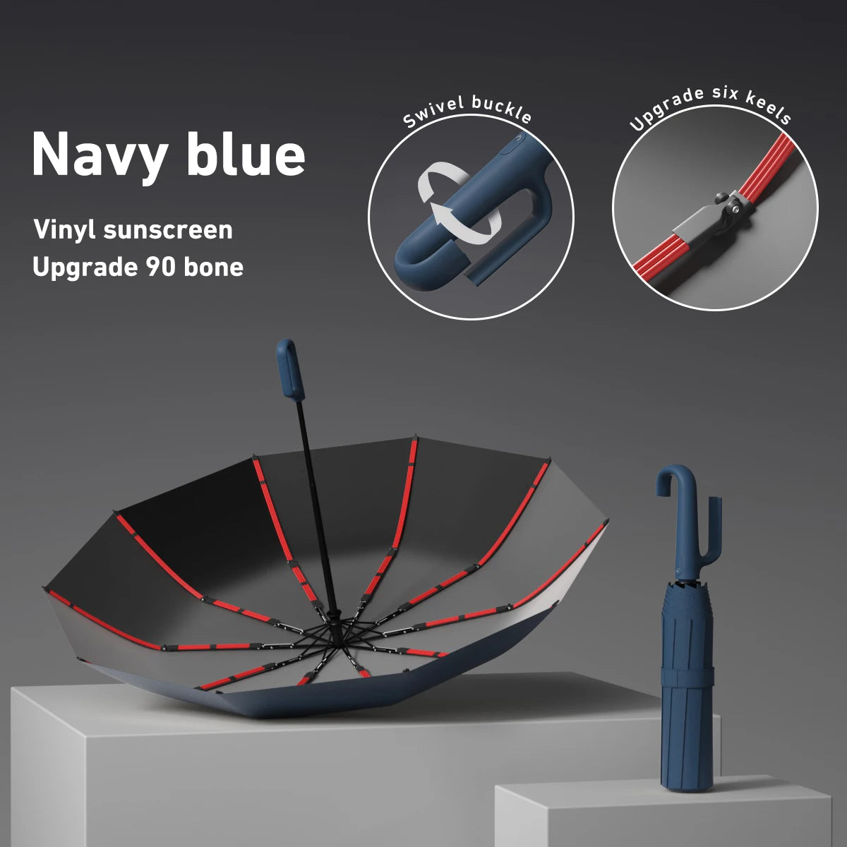 Automatic Open/Close Windproof Umbrella