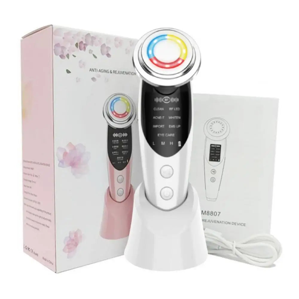 Facial Radio frequency Emitter Promotes Collagen Production Portable Age-Defying Easy to Use Wrinkle Reduction Skin Care