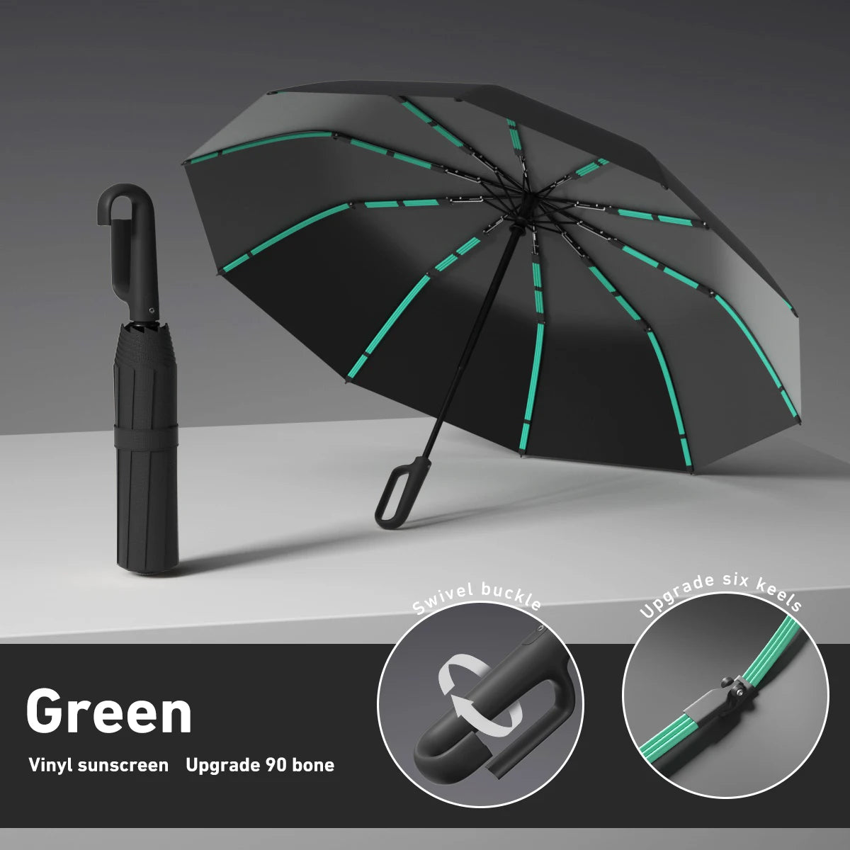 Automatic Open/Close Windproof Umbrella