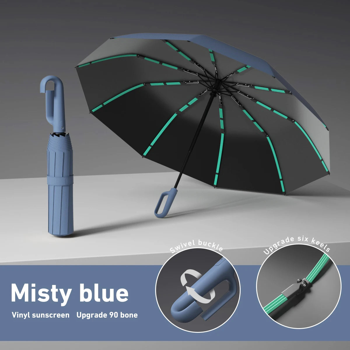 Automatic Open/Close Windproof Umbrella