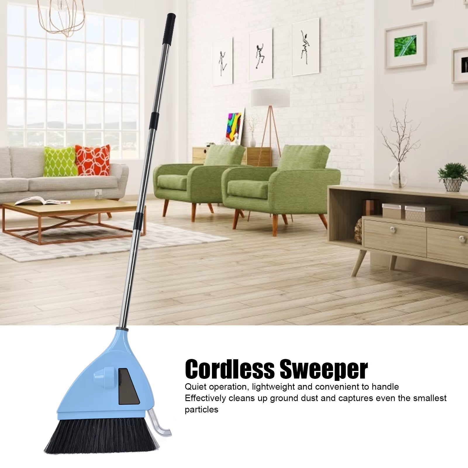 2 in 1 Vacuum Broom 